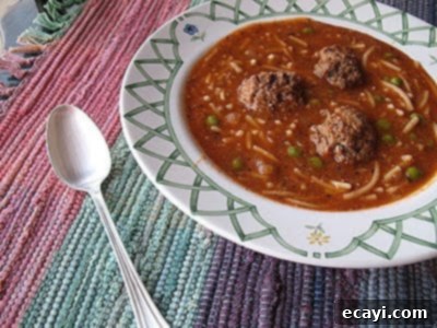 Amanda's Signature Meatball Soup 1 featured 3590