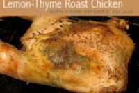 Succulent Lemon-Thyme Roast Chicken with Pan Jus