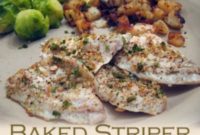 Perfectly Baked Striped Bass