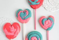 DIY Valentine Play Dough Cookie Pops