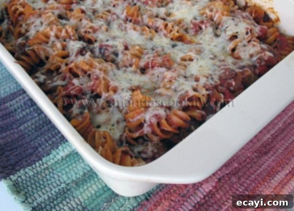 Hearty Italian Sausage Rotini Bake 1 featured 3824