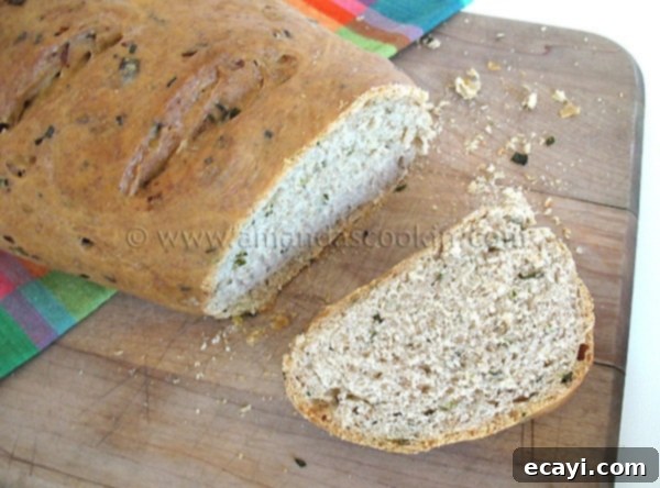 Garden Fresh Garlic & Herb Bread 1 featured 3825
