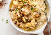 Golden Charred Cauliflower Risotto
