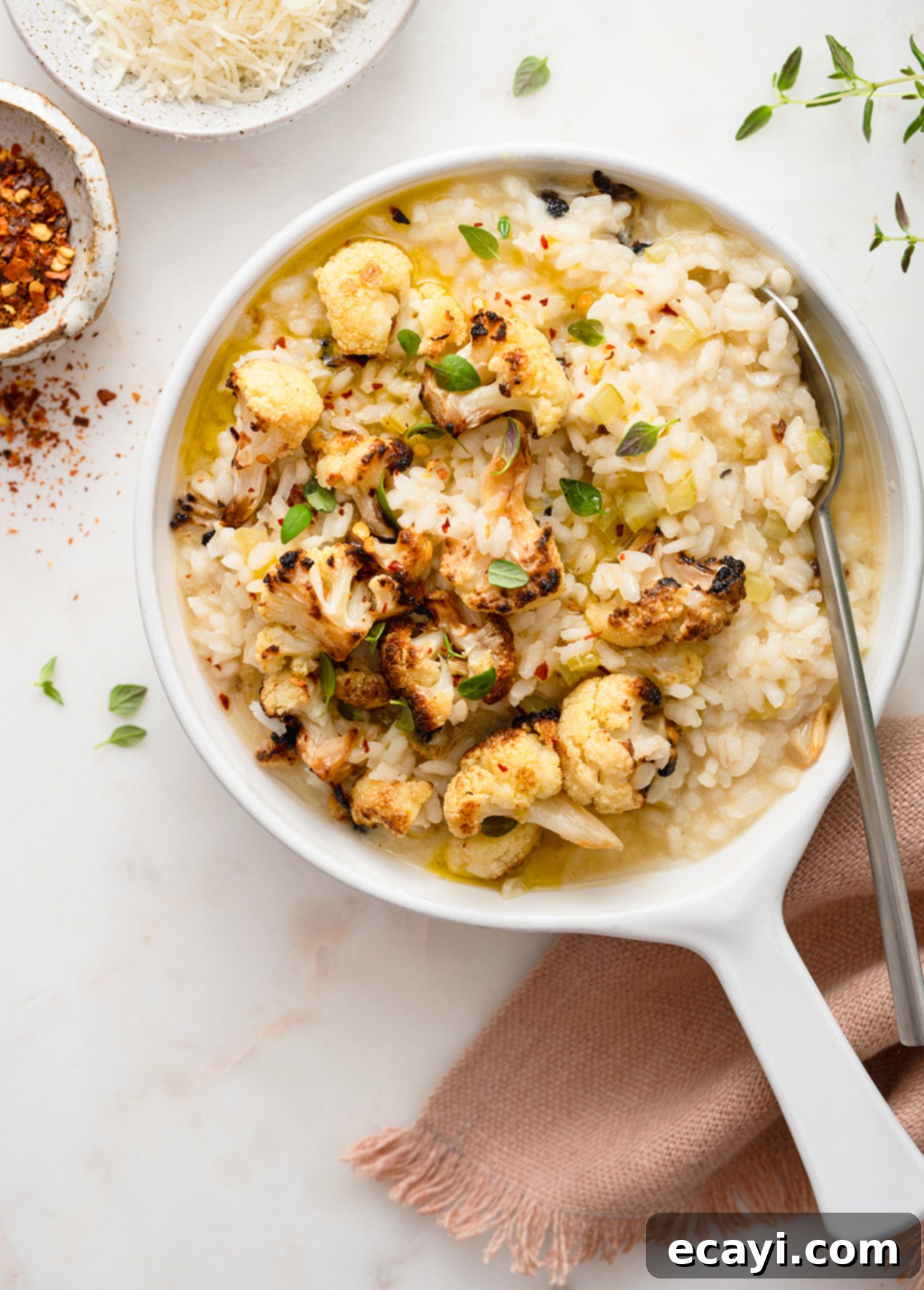 Golden Charred Cauliflower Risotto 1 featured 460