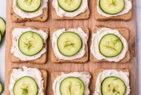 Delicate Cucumber Finger Sandwiches