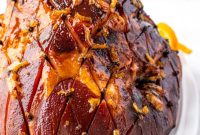 Zesty Orange Bourbon Glazed Ham