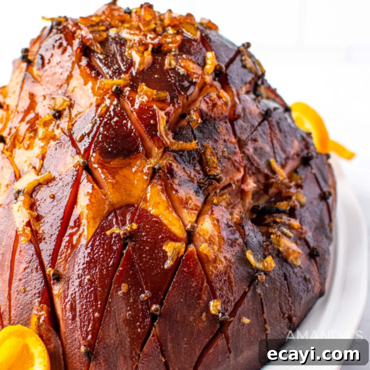 Zesty Orange Bourbon Glazed Ham 1 featured 47457