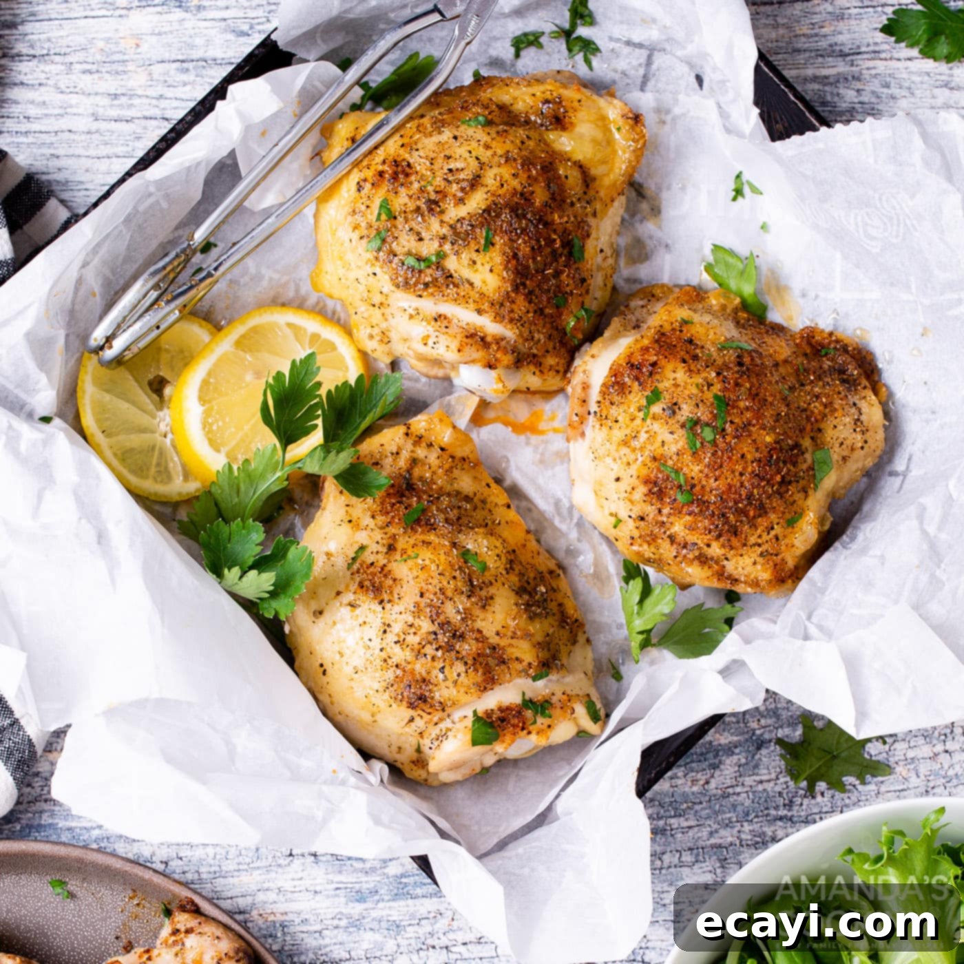 Crispy Air Fryer Chicken Thighs 1 featured 51913