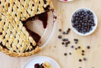 Wild Blueberry Weave Pie