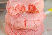 Easy Strawberry Cake Mix Cookies