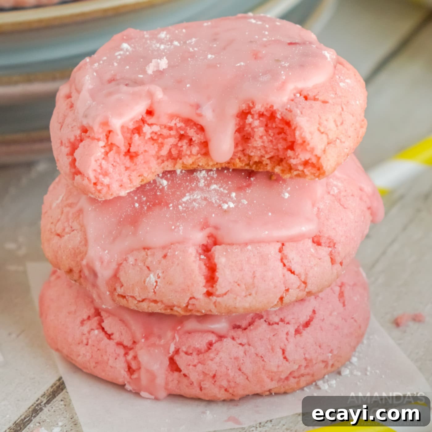 Easy Strawberry Cake Mix Cookies 1 featured 60357