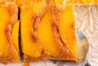 Golden Peach Crown Cake