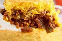 Hearty Sloppy Joe Cornbread Bake