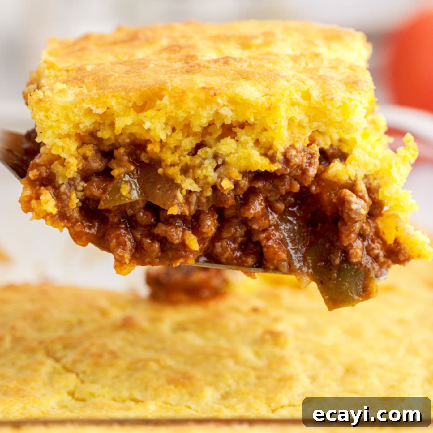 Hearty Sloppy Joe Cornbread Bake 1 featured 69500