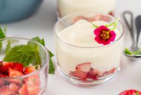 Refreshing Citrus Mousse with Macerated Strawberries