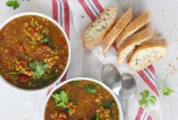 Nourishing Aromatic Lentil Tomato Soup