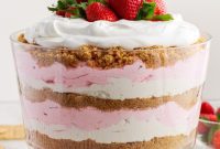 Strawberry Tiered Trifle