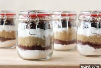 Gift Happiness With Homemade Brownie Jars