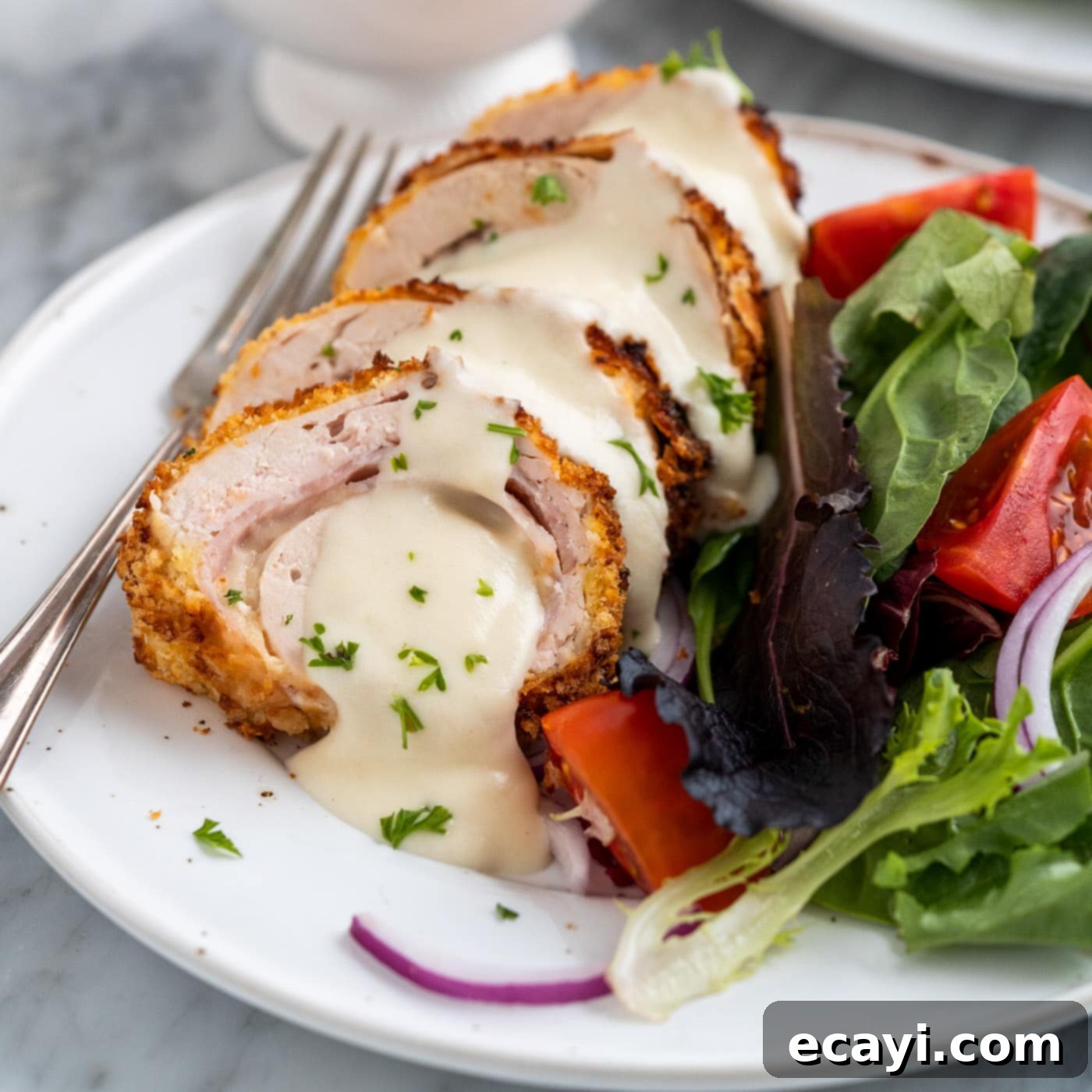 Crispy Air Fryer Chicken Cordon Bleu 1 featured 74395