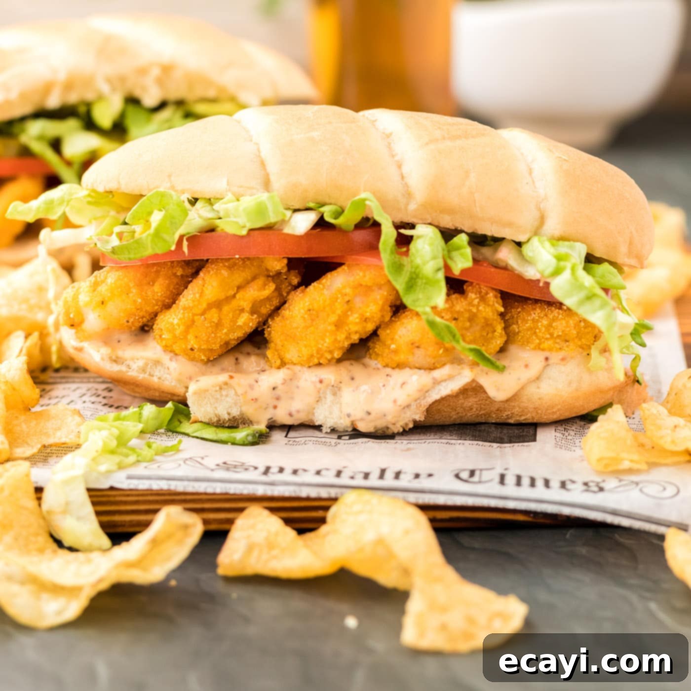 Crispy Golden Shrimp Po' Boy 1 featured 75176