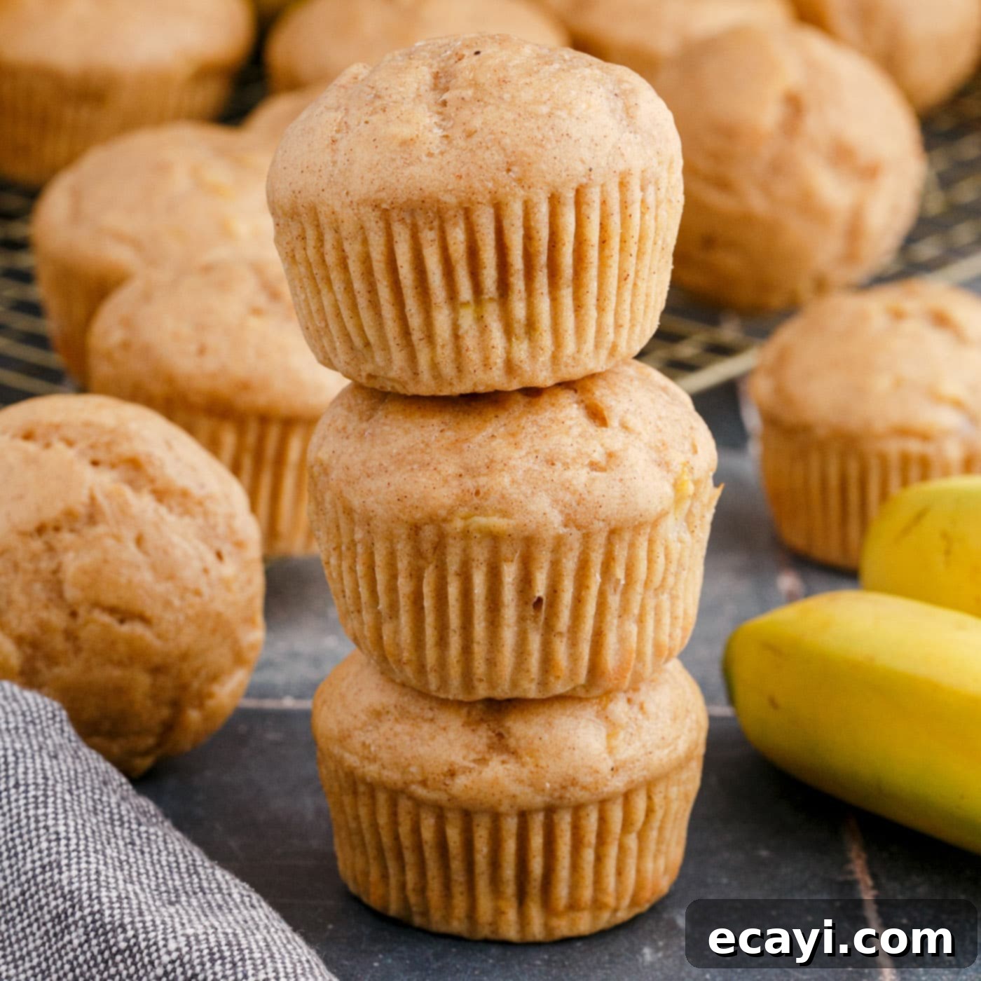 Golden Banana Muffins 1 featured 76332