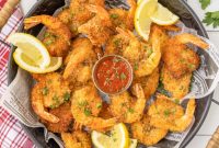 Golden Crispy Fanned Shrimp