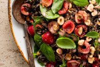 Vibrant Wild Rice Salad with Cherries and Hazelnuts