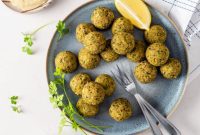 Light & Nutty Baked Pistachio Falafels