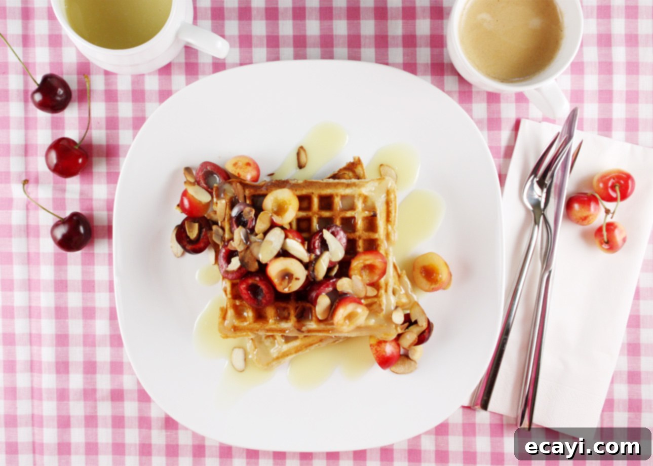 Dreamy White Chocolate Drizzled Yogurt Oat Waffles 1 featured 7828