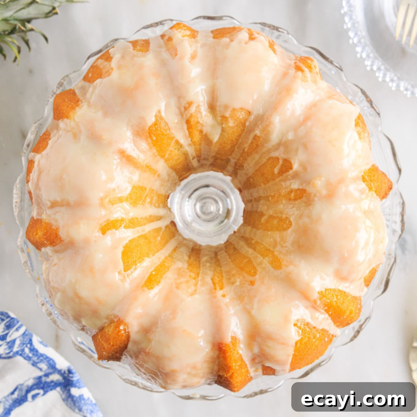 Sunshine Pineapple Pound Cake 1 featured 78702