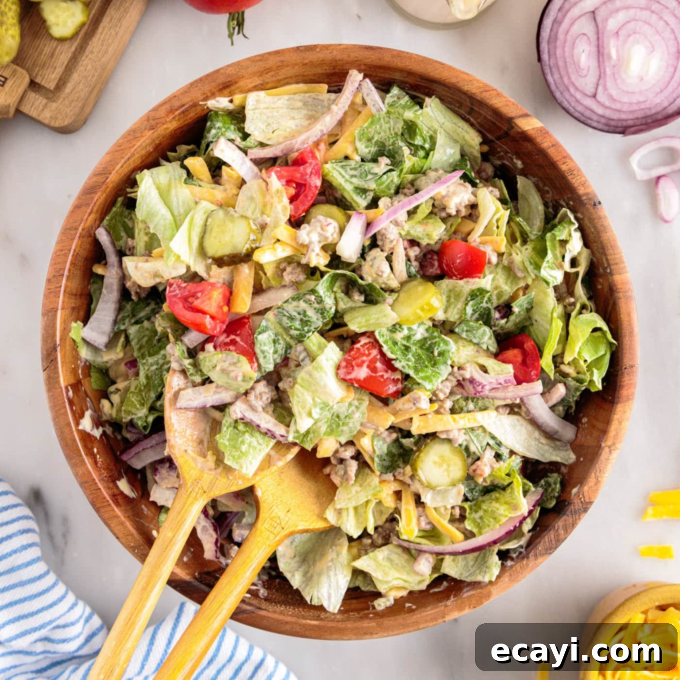 Deconstructed Big Mac Salad 1 featured 79505