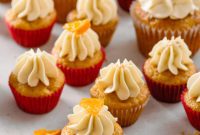 Zesty Clementine Squash Cupcakes, Topped with Dreamy Maple Meringue