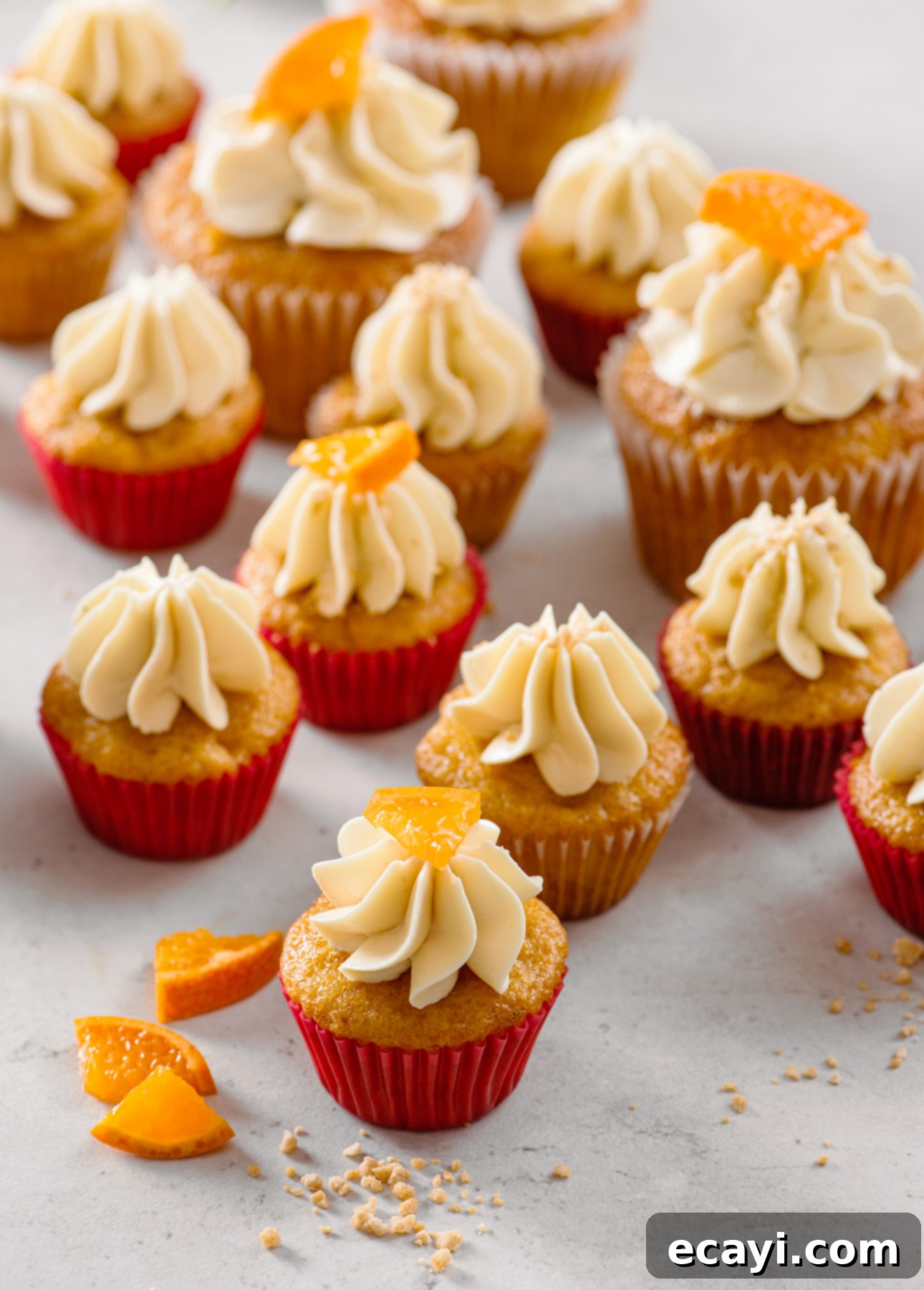 Zesty Clementine Squash Cupcakes, Topped with Dreamy Maple Meringue 1 featured 8549