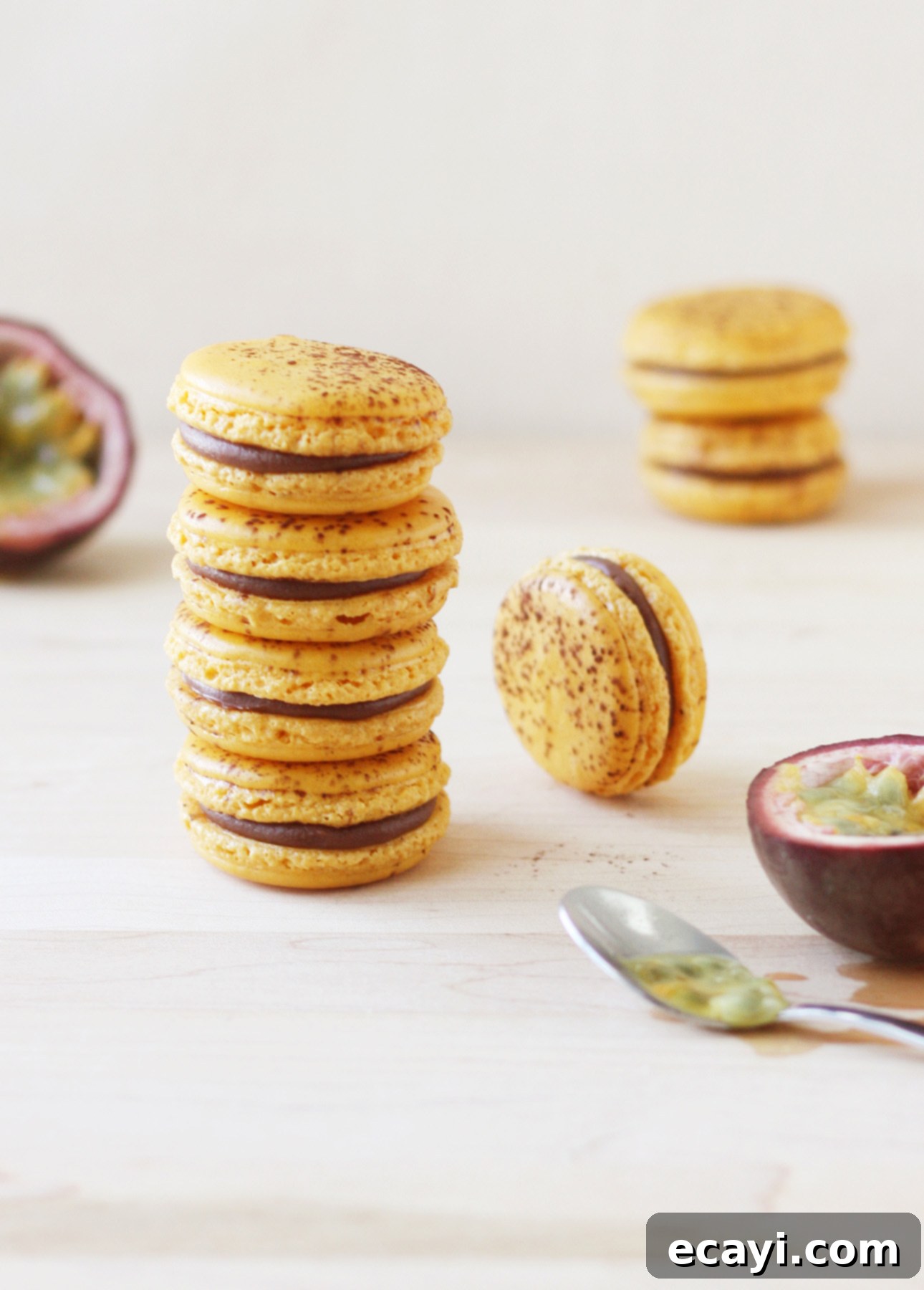 The Perfect Blend: Milk Chocolate Passion Fruit Macarons 1 featured 8833