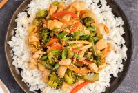 Sticky Honey Garlic Chicken Stir-Fry