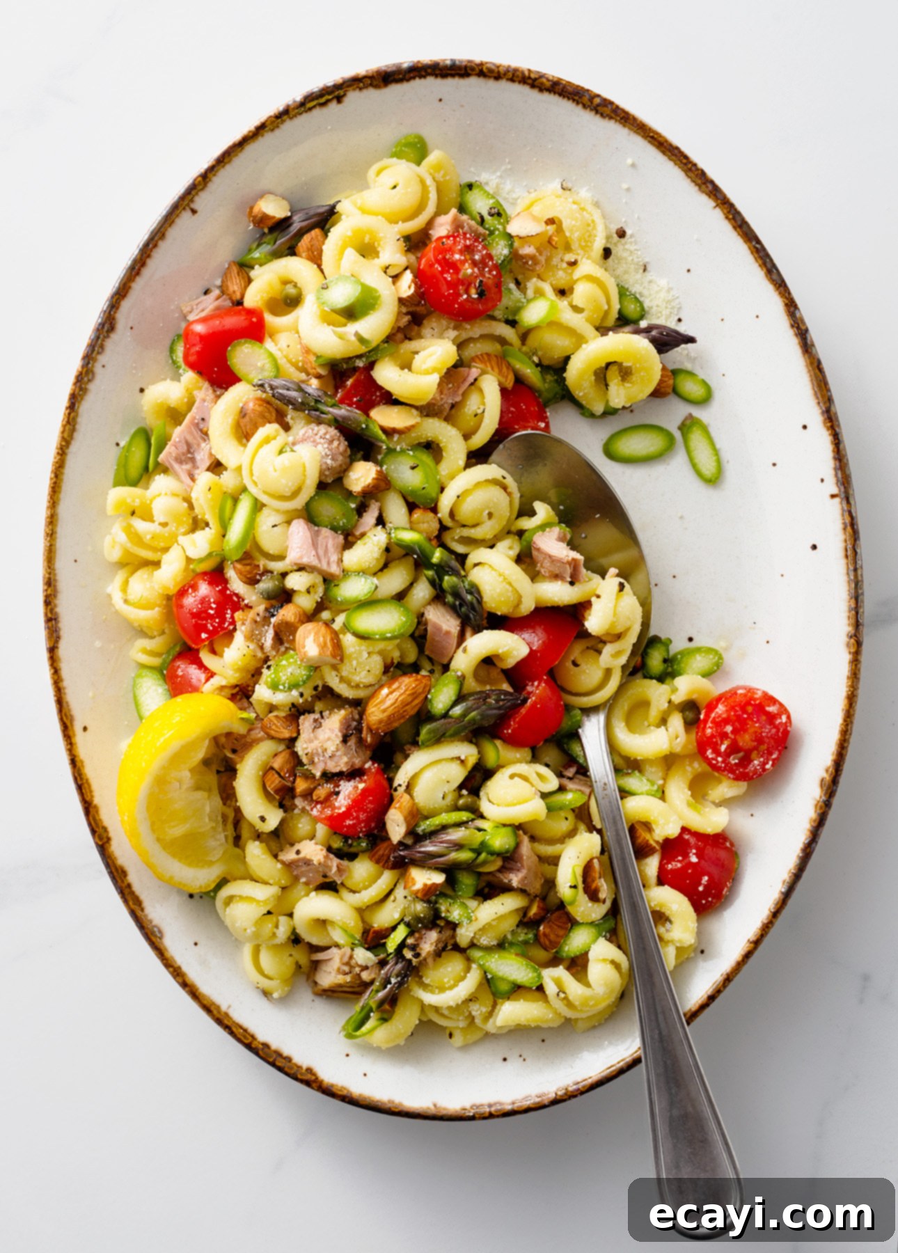 Vibrant Superfast Asparagus Tuna Pasta 1 featured 8928