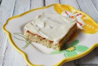 Luscious Banana Bars with Velvety Vanilla Frosting