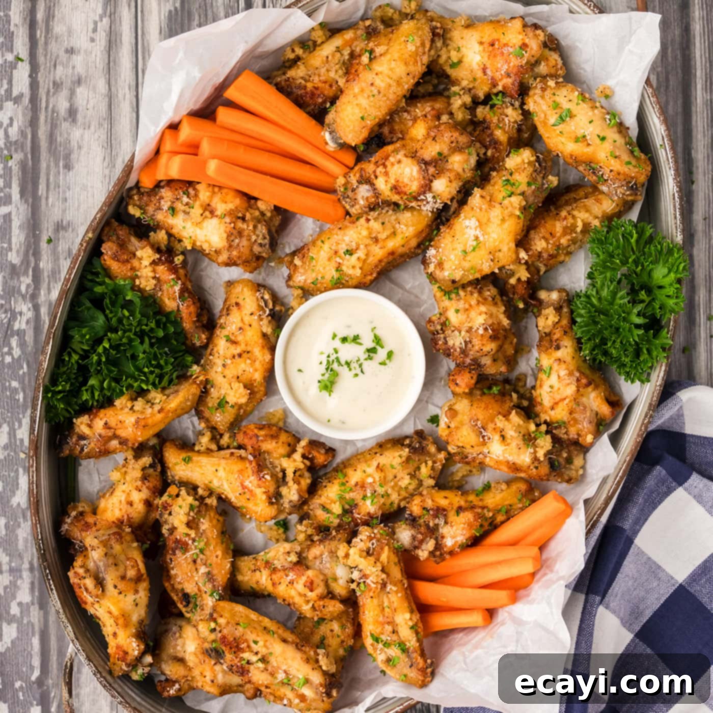 Crispy Garlic Parmesan Wings 1 featured 91581