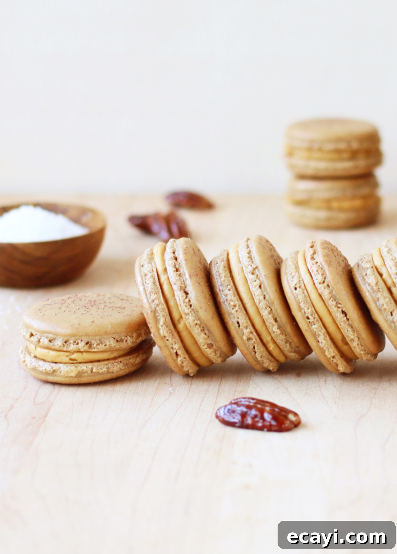 Decadent Salted Caramel Macarons 1 featured 9197