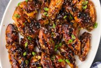 Sticky Honey Garlic Wings
