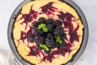 Blackberry Swirl Cheesecake