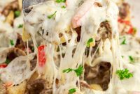 Hearty Philly Cheesesteak Casserole
