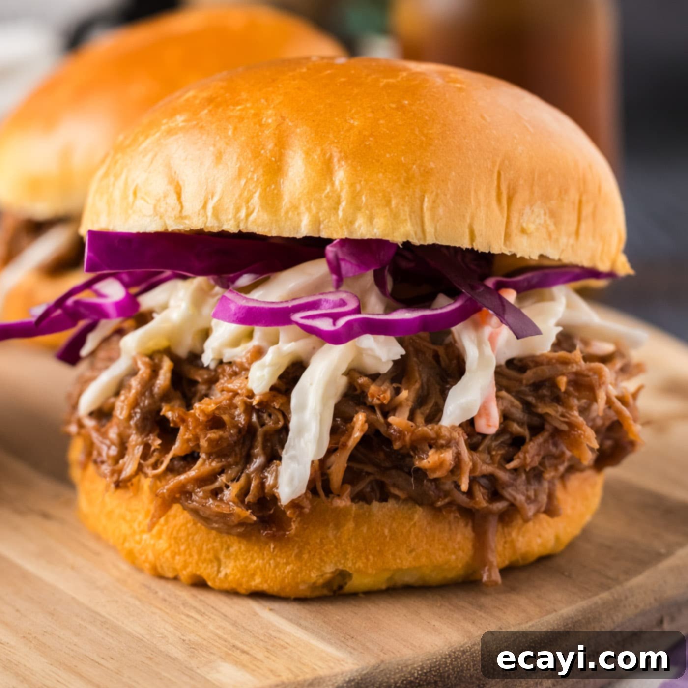Smoky BBQ Pulled Pork Sandwiches 1 featured 98154