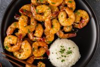 Glazed Honey Garlic Shrimp