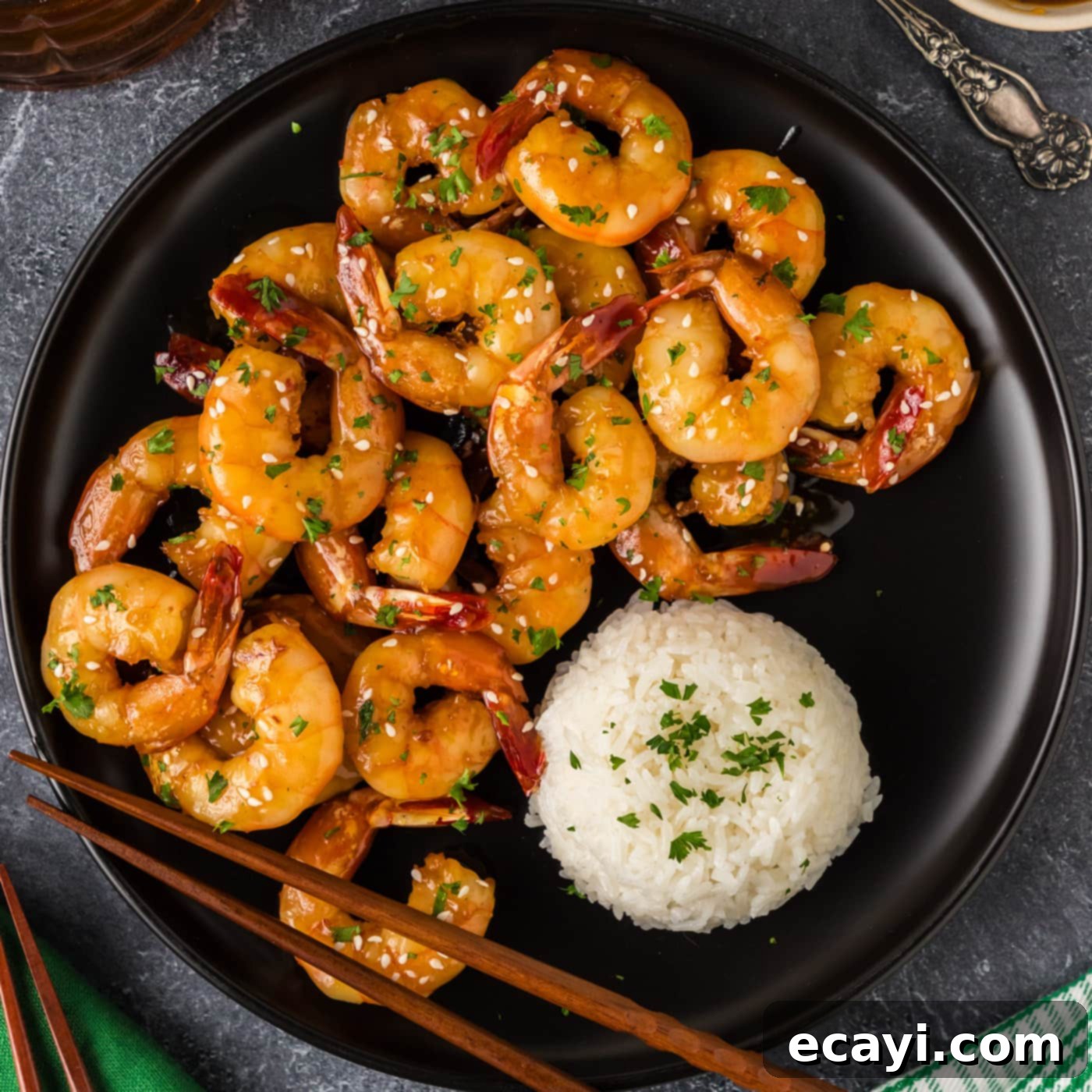 Glazed Honey Garlic Shrimp 1 featured 98458