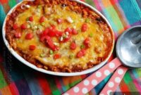 Golden Chicken Tostada Bake
