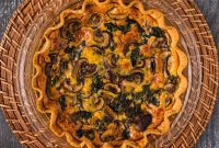 Savory Spinach Mushroom Quiche