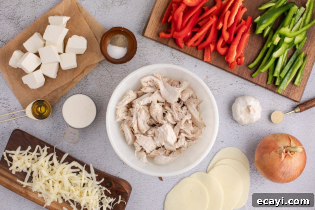 Cheesy Philly Chicken Bake 4 Ingredients for Philly Chicken Cheesesteak Casserole