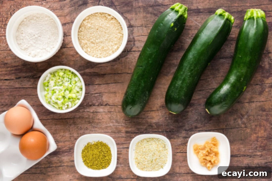 Crispy Zucchini Delights 4 Ingredients for Zucchini Fritters