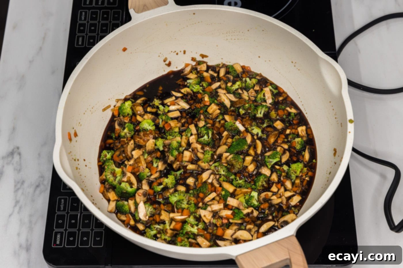 Plant-Based Burgers 7 veggie burger mixture in a skillet